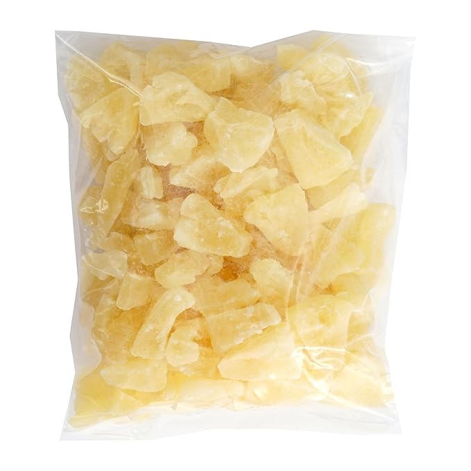 Dried Pineapple Chunks, 1 Pound Bag, The Hampton Popcorn & Candy Company