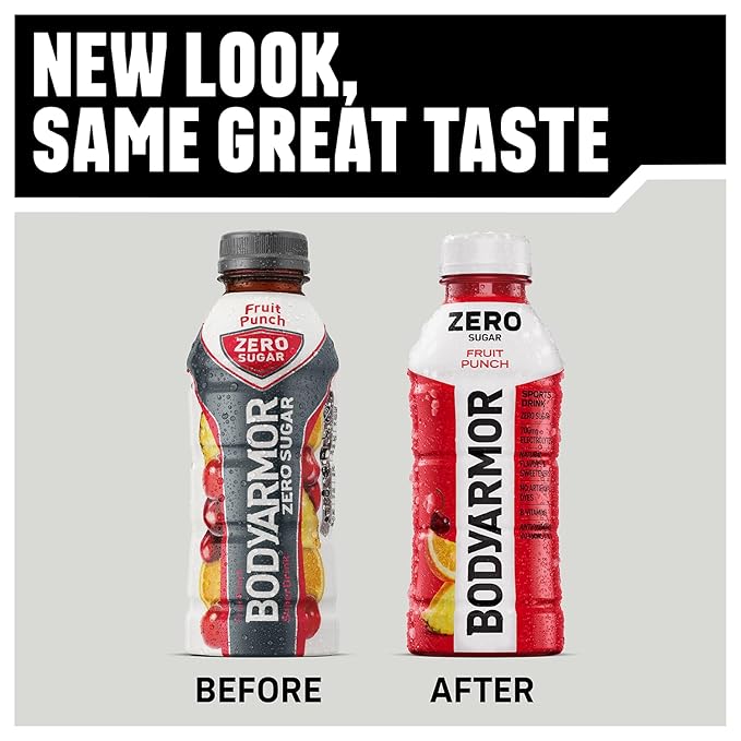BODYARMOR ZERO Sugar Lemon Lime, Sugar Free Sports Drink - Low-Calorie Hydration - Natural Flavors with Potassium Packed Electrolytes, Antioxidants, and B-vitamins, 20 fl oz (pack of 6)