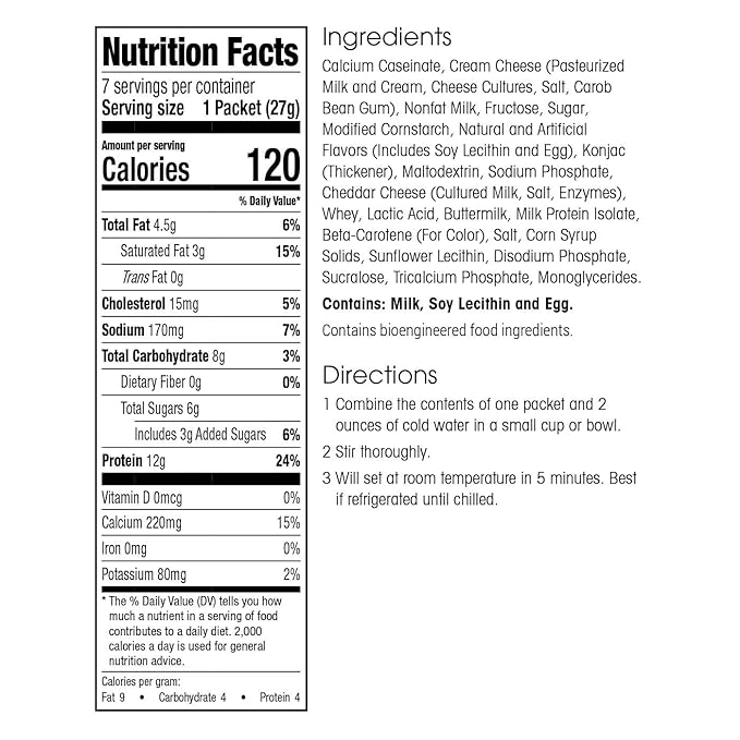 WonderSlim Protein Cake, Creamy Cheesecake, 12g Protein, Gluten Free (7ct)