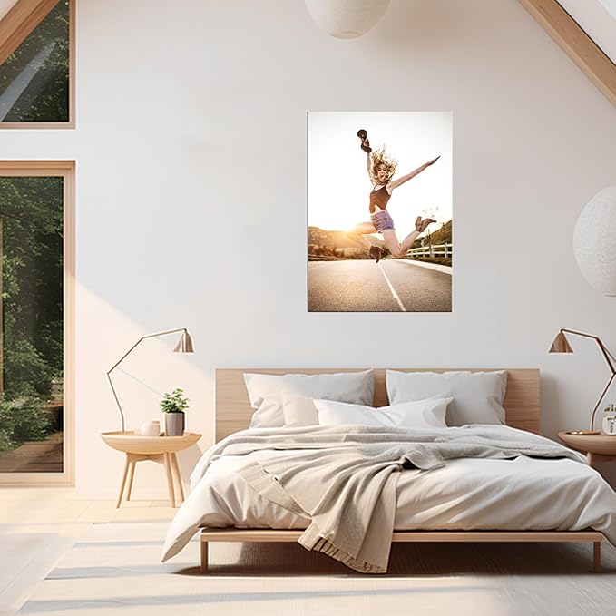 Hoopwarte Custom Canvas Prints with Your Photo, Custom Photos on Canvas Transform Pictures into Stunning Framed Wall Art-Personalized Prints Pictures Wall Art Decor(20L x30W 50x75cm)