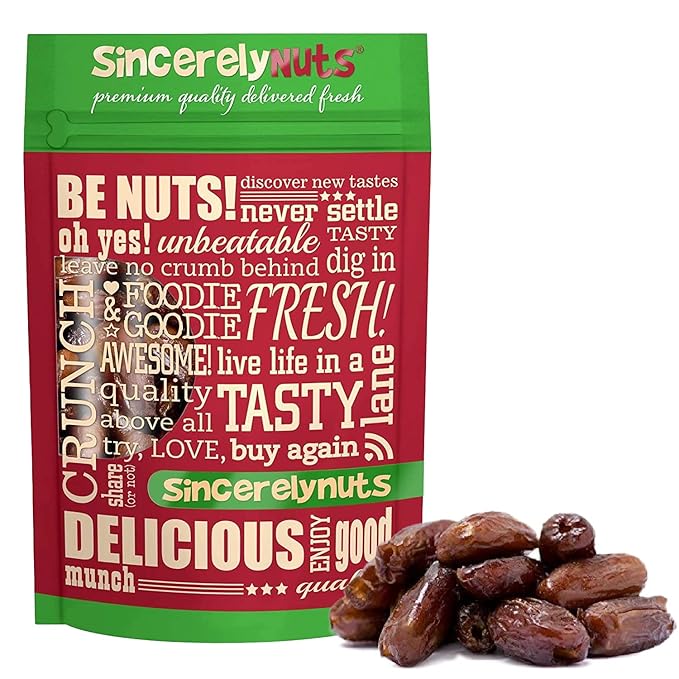 Sincerely Nuts No Sugar Added Pitted Dried Dates, 3lb - Whole Fresh Unsweetened Dry Date Pieces - Natural Non Sugared Dates for Mixed Fruits, Bread & Smoothies - Vegan, Kosher & Gluten Free Snack