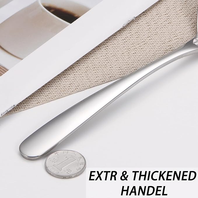 Large Serving Spoon,9" Serveware Spoons Set,Stainless Steel Catering Serving Utensils for Party Buffet Dinner Banquet Cooking Kitchen Basics,Dishwasher Safe(Silver)