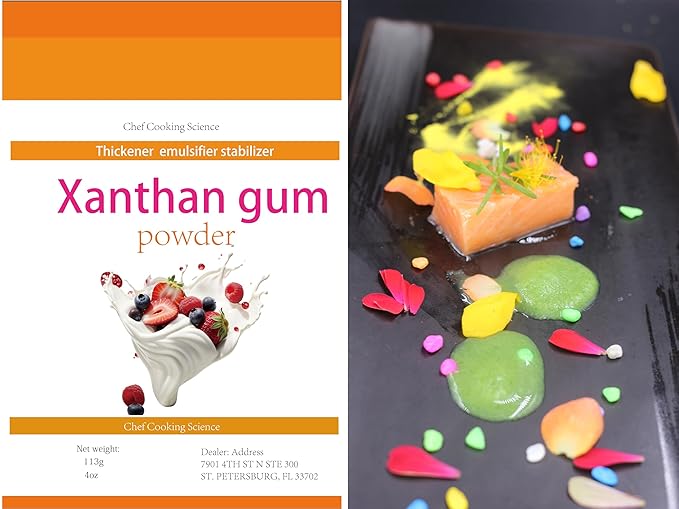 Xanthan Gum - 4 oz - 100% Natural Xanthan Gum Powder - Keto Friendly and Gluten Free - No Carbs for Baking, Xanthan Gum for Thickening and Ice Cream Stabilizer. Vegan Friendly