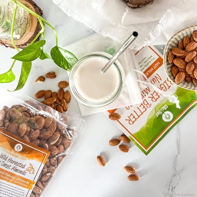 Raw Almonds Sweet Wild Harvested - Bulk - Naturally Steam Pasteurized 100% Natural Almonds - Family Farmed Since 1875 - Raw 10lb Box From Ellie's Best ??"<div>