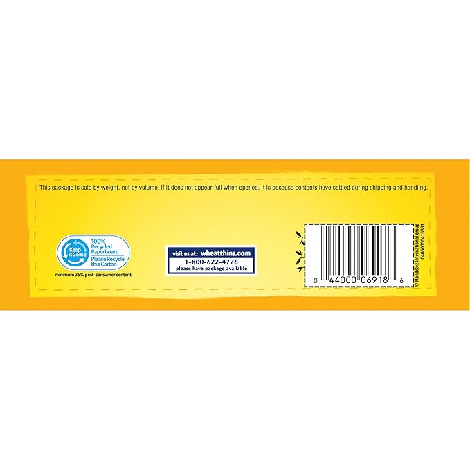 Wheat Thins Original Snacks, Whole Grain Wheat Crackers, Snack Crackers, Party Size, 20 oz Box