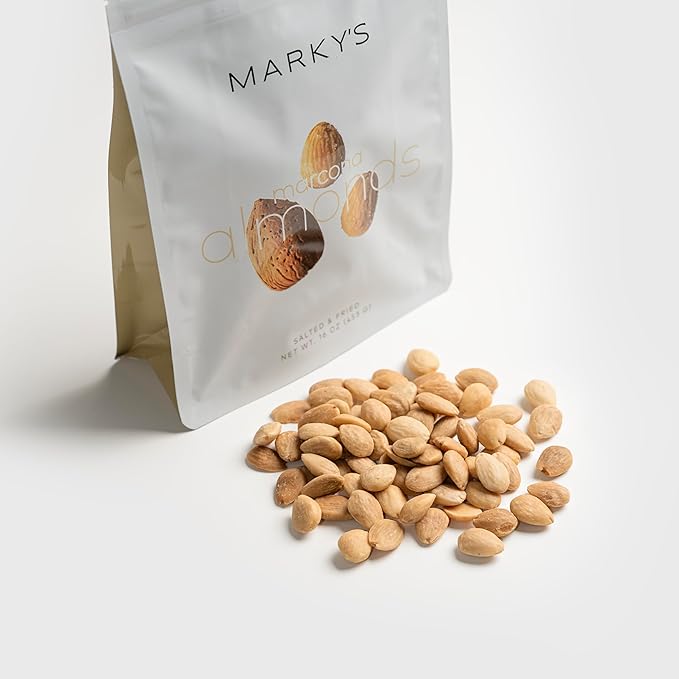 MARKY'S Fried and Salt Marcona Almonds Nuts form Spain - 1 lb / 453 g