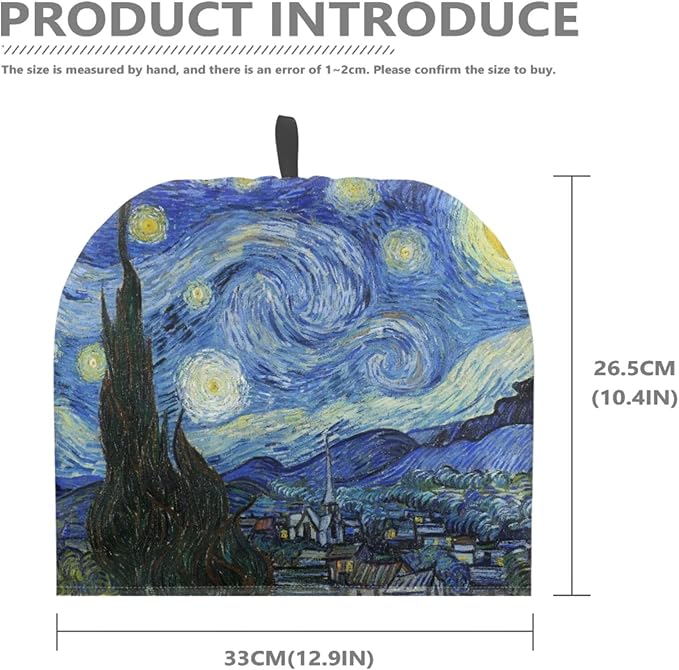Starry Night Print Tea Pot Cover Teapots Cosy Insulated Tea Cozies Home Kitchen Decoration Teapot Dust Cover Warming Tea Kettle Quilt Creative Gifts for Party
