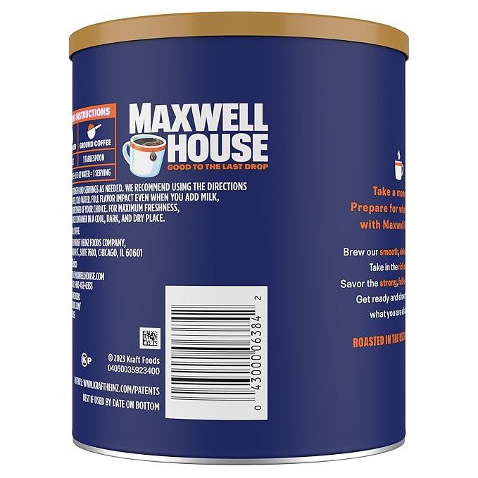 Maxwell House Morning Boost Medium Roast Ground Coffee (11.5 oz Canister)