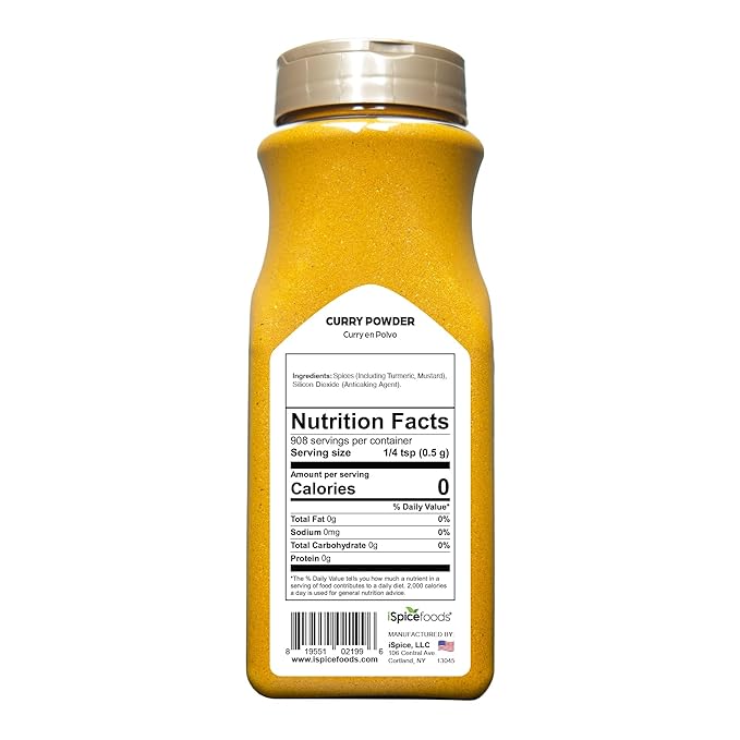 iSpice | Curry Powder | 16 oz | Bulk Size | Gourmet Spice | Kosher