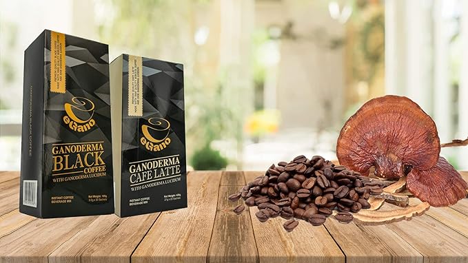 3 Boxes eGano Premium Ganoderma Cafe Latte Instant Coffee With Ganoderma Lucidum Extract (21g x 20 Sachets Box), (EGBC)