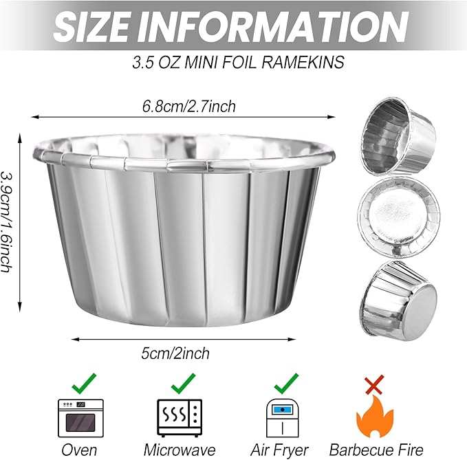 300 Pack Cupcake Cups Cupcake Wrappers Disposable Foil Muffin Liners Cupcake Liners Aluminum Foil Paper Mini Metallic Baking Cups for Wedding Halloween Party(Silver,3.5 oz)