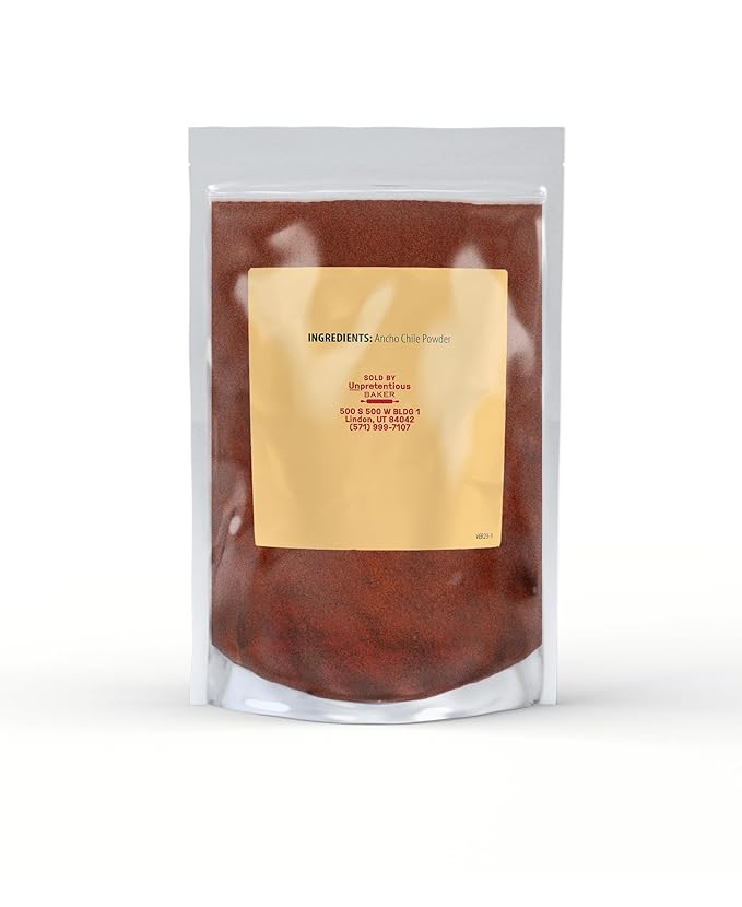 Unpretentious Ancho Chile Powder, 2lb, Mild Flavor, Dried Poblano Peppers