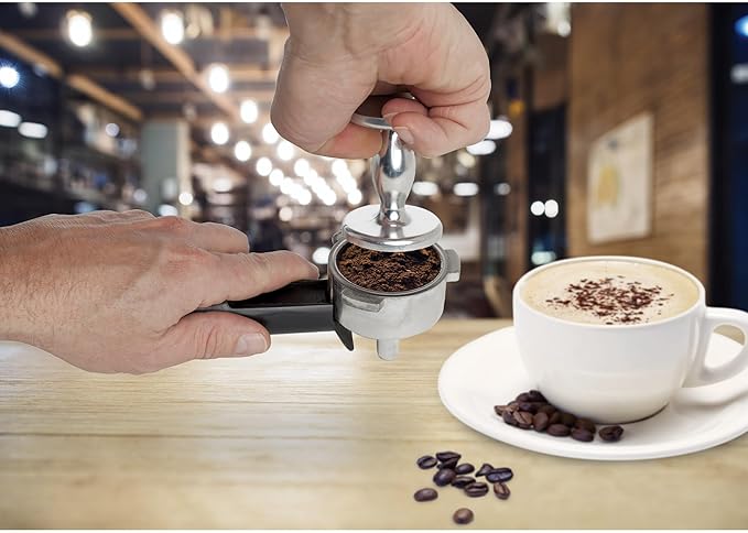Fino Dual-Sided Espresso Tamper, 4-Ounce Weight, 48-Millimeter and 53-Millimeter