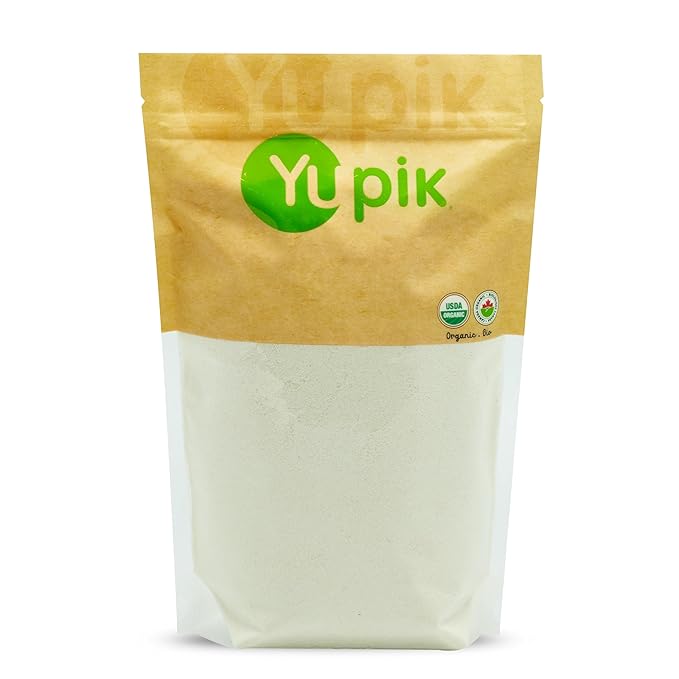 Yupik Organic Coconut Flour 2.2 lb (35.2 oz), USDA Certified, Gluten-Free, GMO-Free, Raw, Vegan, Low-Calorie, Finely Milled, Wheat Alternative & Grain Meal, Ideal for Baking & Cooking