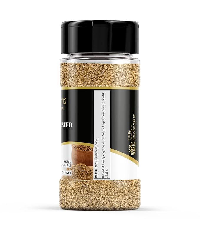GranAroma Coriander Seed Powder, Light Flavor, Dry Rubs & Marinades (2.5 Ounce)