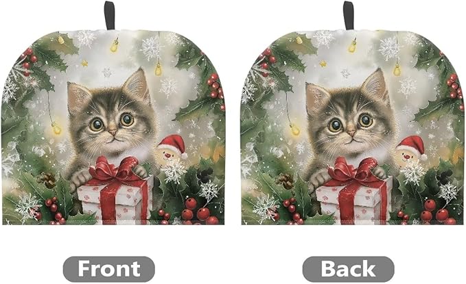 Christmas Cat Small Tea Pot Cozy Cover Teapot Insulation Cover for Extra Thick Wadding Tea Kettle Dust Cover for Housewife Tea Cosy for Teapot Home Kitchen Decorative Tea Cozies