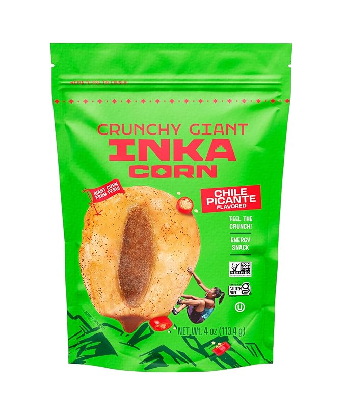 Inka Corn Giant Corn Chile Picante Doy Pack, 4 Ounce (Pack of 6)