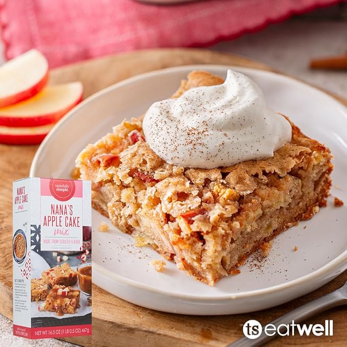Tastefully Simple Nana's Apple Cake Mix, 16.5 Ounce (Pack of 2)