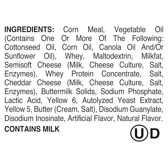 Utz Cheese Curls, Baked Cheddar ??1 oz. Bags (60 Count) ??Made with Real Cheese, Crunchy Individual Snacks to Go, Cholesterol Free, Trans-Fat Free, Gluten Free Snacks