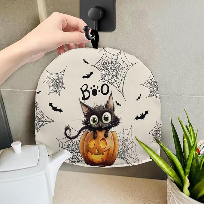 Boo Tea Cozy for Teapot Extra Thick Tea Pot Cozy for Keeping Warm Soft and Scratch Proof Teapot Insulation Cover for All Saints' Day Give to Friend Gifts
