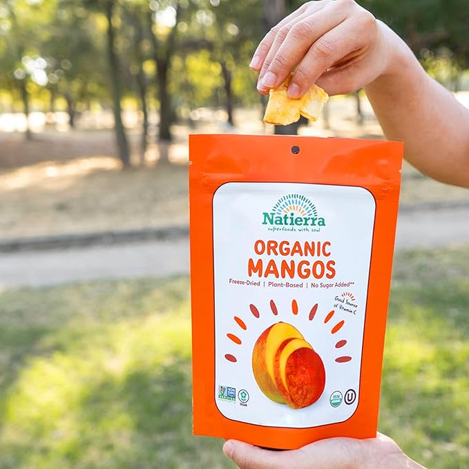 NATIERRA Organic Freeze-Dried Pineapple, Banana & Mango | USDA Organic, Non-GMO & Vegan | Variety Pack (of 3)