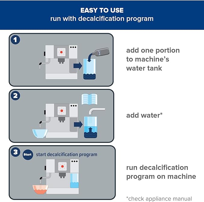 Durgol Swiss Espresso Machine Decalcifier/Descaler Solution, 4 Count