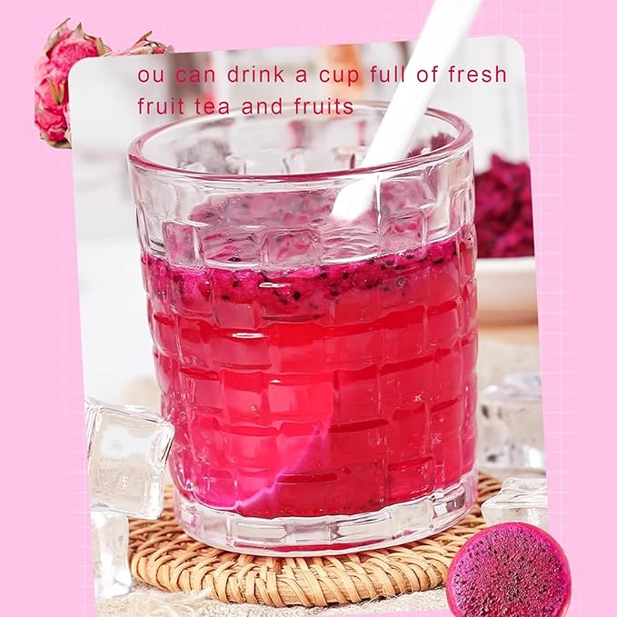 Freeze-Dried Diced Dragon Fruit Snack - 4.23 Oz,Freeze-Dried Pitaya grain (Dragonfruit) dragon fruit,freeze dried dragonfruit