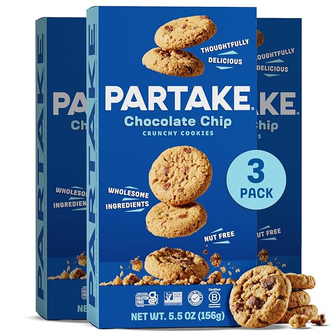 3 Pack of Crunchy Chocolate Chip Cookies 5.5 oz boxes
