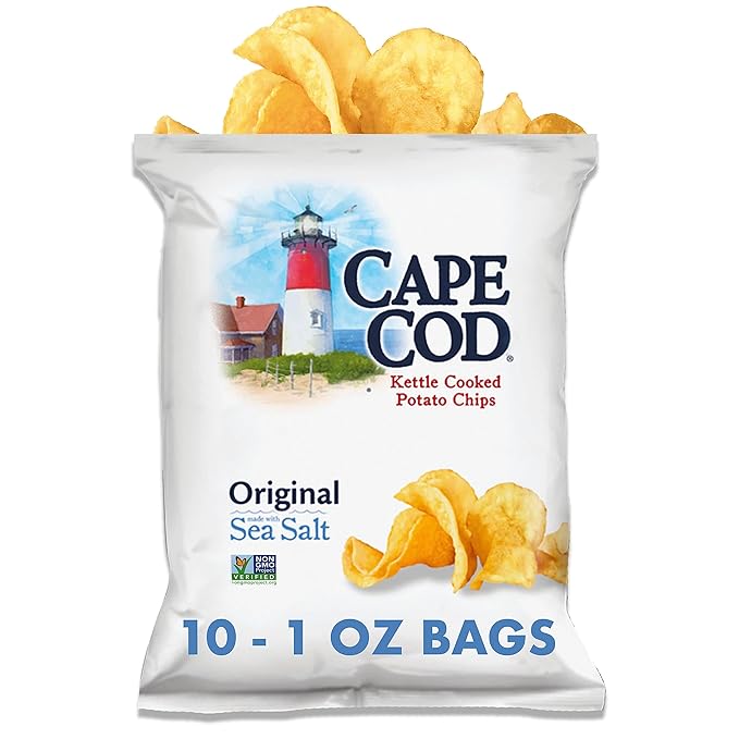 Cape Cod Potato Chips Original, 1 Oz, 10 Ct (Pack of 2)