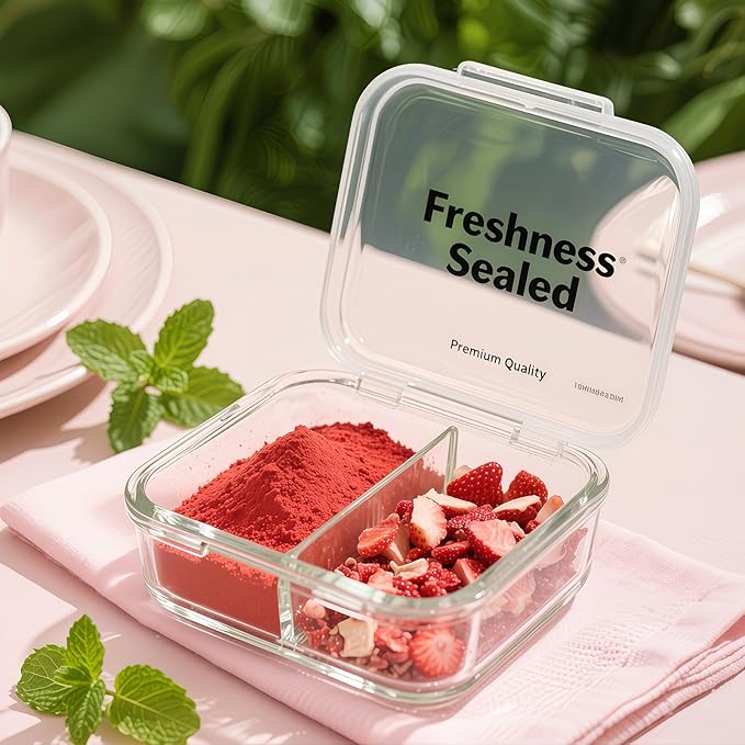Freeze-Dried Strawberry Powder 3.5oz (100g) - 100% Strawberry Fruit Powder, No Sugar Added, Perfect for Smoothies, Baking, Drinks & Desserts