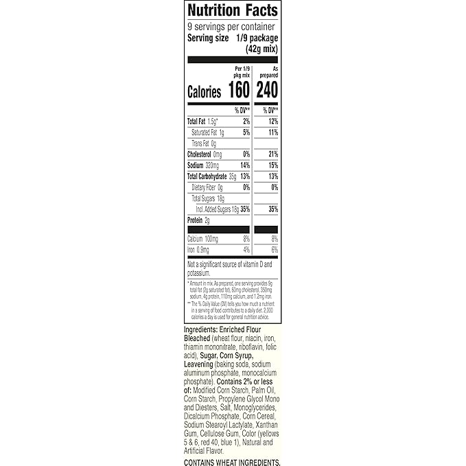 Betty Crocker Delights Super Moist Party Rainbow Chip Cake Mix, 13.25 oz. (Pack of 12)