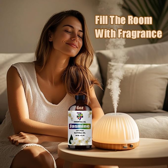 Jasmine Essential Oil (8 oz / 240 ml) ??Jasmine Oils for diffusers, humidifiers, Home Baths, Cleaning Products, Yoga, DIY Soaps and DIY Scented Candles