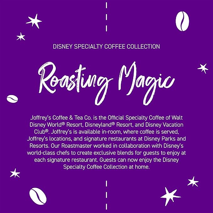 Joffrey's Coffee - Disney Cinderella Ballroom Brew | Vanilla Custard and Caramel Coffee, Medium Roast (Ground, 11oz)