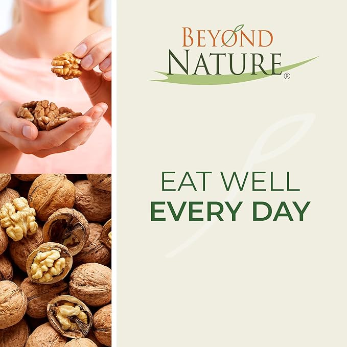Beyond Nature Organic Raw Walnuts ??Unsalted 3 Pound (48 oz) Vacuum Sealed, Non GMO, No Salt, Low Carb, Keto Friendly & Vegan Snack