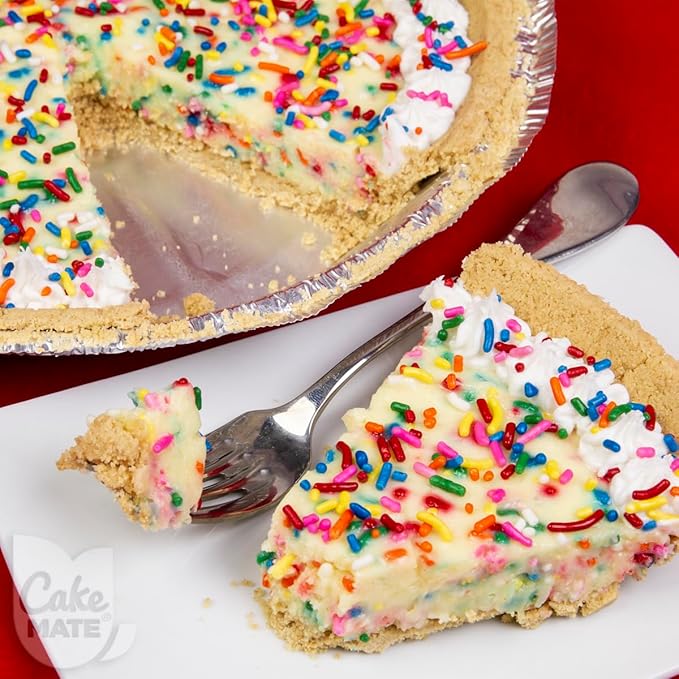Cake Mate Dessert Sprinkles, Easy Pour Lid - Edible Cake Decorating and Baking Sprinkles for Cookies, Cupcakes, and Ice Cream Toppings (Rainbow, 26 oz)