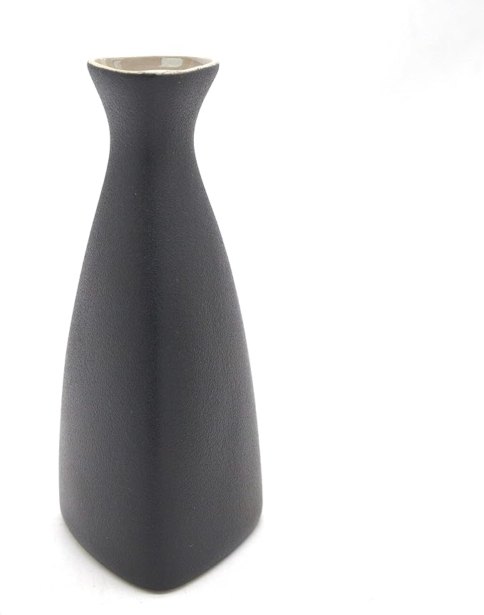 Japanese Sake Set, Traditional Black Ceramics Sake Sets 1 Pot and 6 Cups