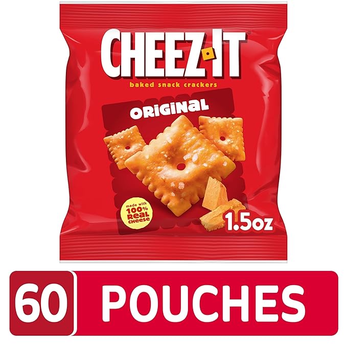Cheez-It Crackers, Original, 1.5oz (60 Count)
