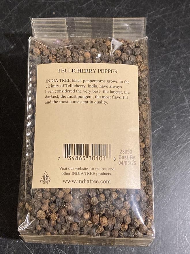 India Tree Tellicherry Pepper, 11 oz