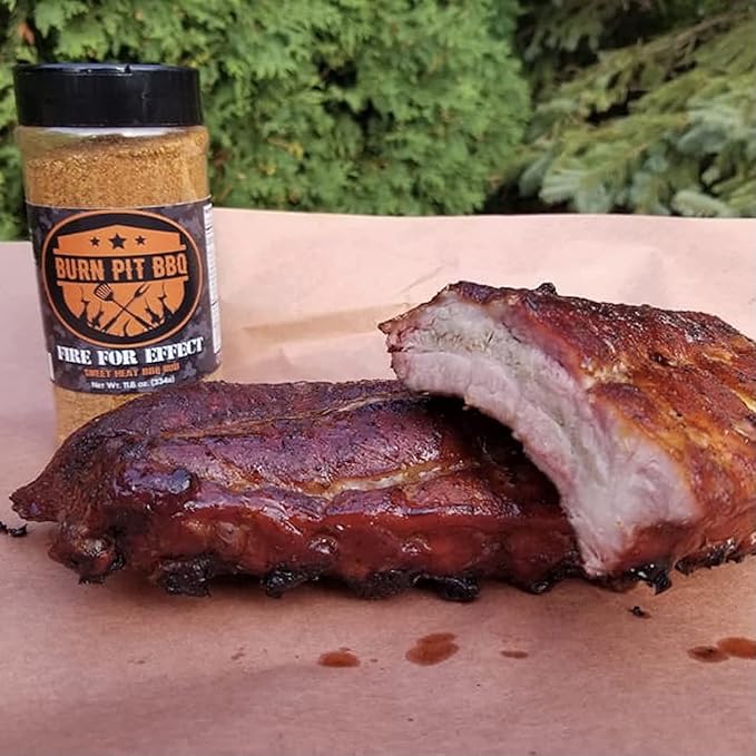 Burn Pit BBQ Seasoning – Fire for Effect Barbecue Seasoning – Sweet Heat Hot BBQ Rub – Natural and No Artificial Ingredients – Fresh and Delicious Meat Rub and Spices for Pork, Chicken, Beef