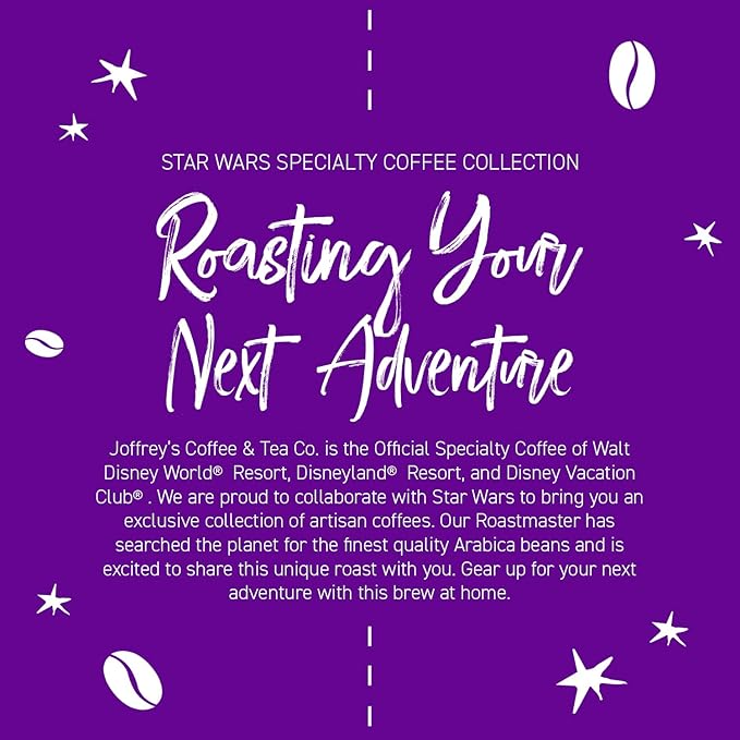Joffrey's Coffee - STAR WARS??Dare to Resist Blend, STAR WARS Licensed Coffee Collection, Artisan Dark Roast, Bold & Smooth Taste, Brew or French Press (Ground, 11oz)