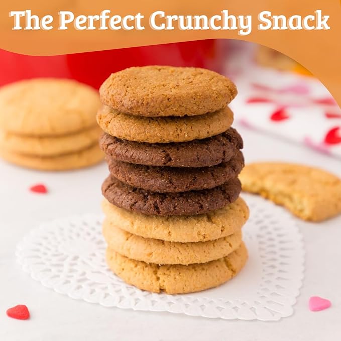 Mi-Del Chocolate Snaps Cookies - Crunchy Chocolate Cookies - Non-GMO Certified, 0g Trans Fat, Healthy Cookies (Pack of 8)
