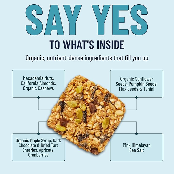 The YES Bar YES Bar ??Macadamia Chocolate ??Plant Based Protein, Decadent Snack Bar ??Vegan, Paleo, Gluten Free, Dairy Free, Low Sugar, Healthy Snack, Breakfast, Low Carb, Keto Friendly (Pack of 6)
