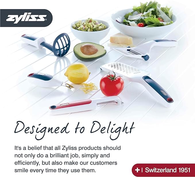 Zyliss E980201 Non-Stick Loose Base Square Cake Tin | 20cm/8in | Carbon Steel | Dark Blue | Baking Tin/Bakeware | Dishwasher Safe | 5 Year Guarantee