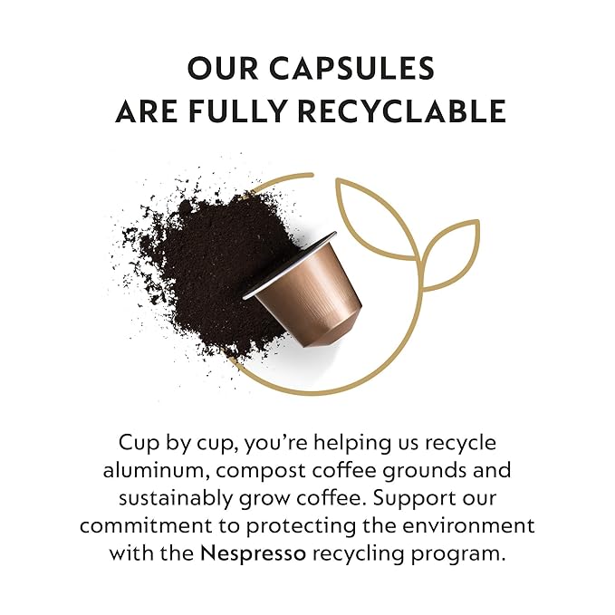 Nespresso Capsules Original Line, Cosi, Mild Roast Espresso Coffee, 50 Count Coffee Pods