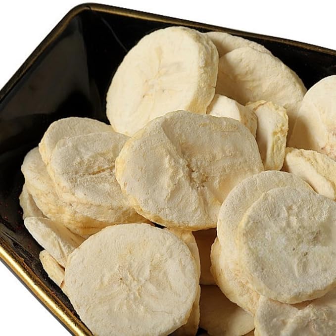FD Banana Chips, freeze dried banana chips,dried bananas,Sugar Free, Crispy Fruit Snacks, Sealable and Canisterable, 7 oz/200g