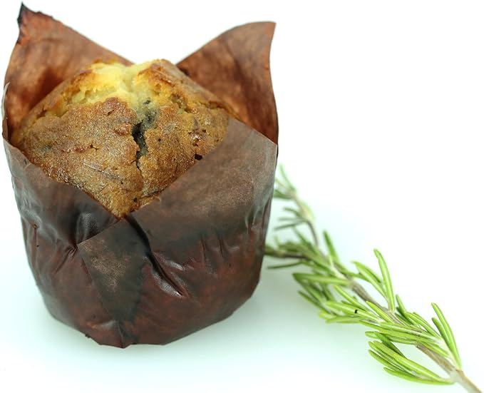 Brown Tulip Baking Cups, Medium Size, for Muffins, Cupcakes, Eco Friendly, Disposable, Non-Stick, Pack of 2000 - by Ecobake