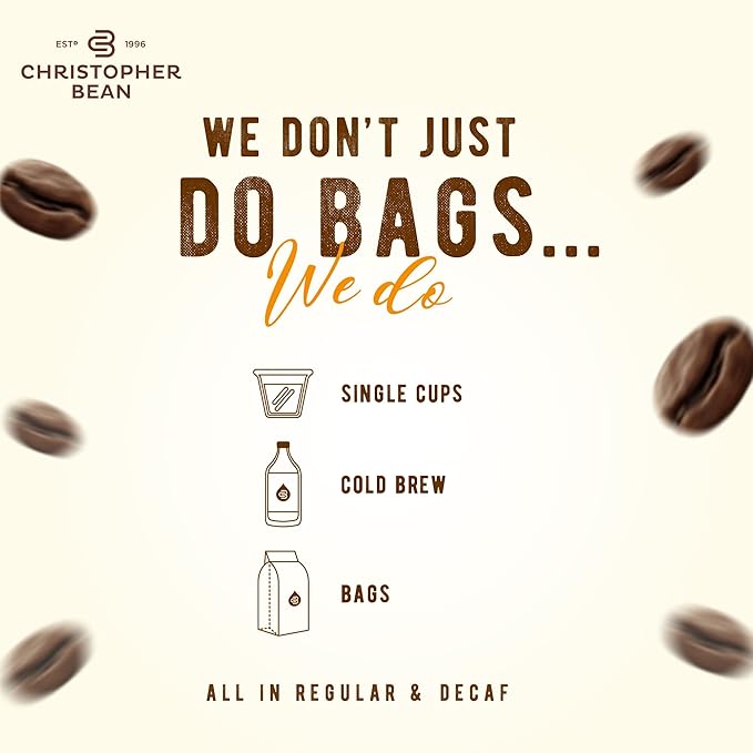 Christopher Bean Coffee - Certified Kosher - Regular Ground Universal Drip Strawberry Shortcake Flavored Coffee | Coffee Beans with Medium Roast 100% Arabica, No Sugar, No Fats, Non-Gmo | 10-Ounce Bag