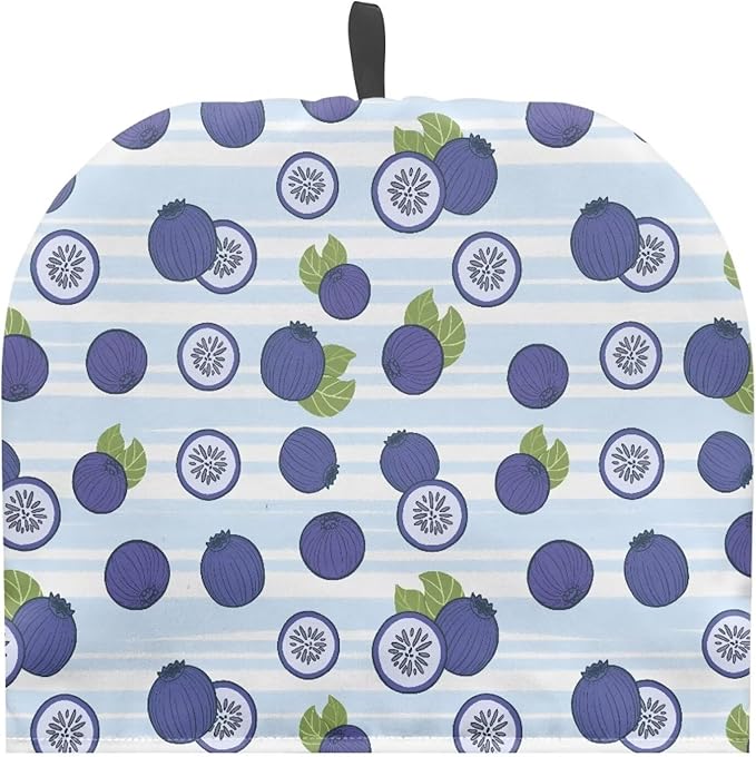 Blueberry Print Tea Pot Cover Teapots Cosy Insulated Tea Cozies Home Kitchen Decoration Teapot Dust Cover Warming Tea Kettle Quilt Creative Gifts for Party