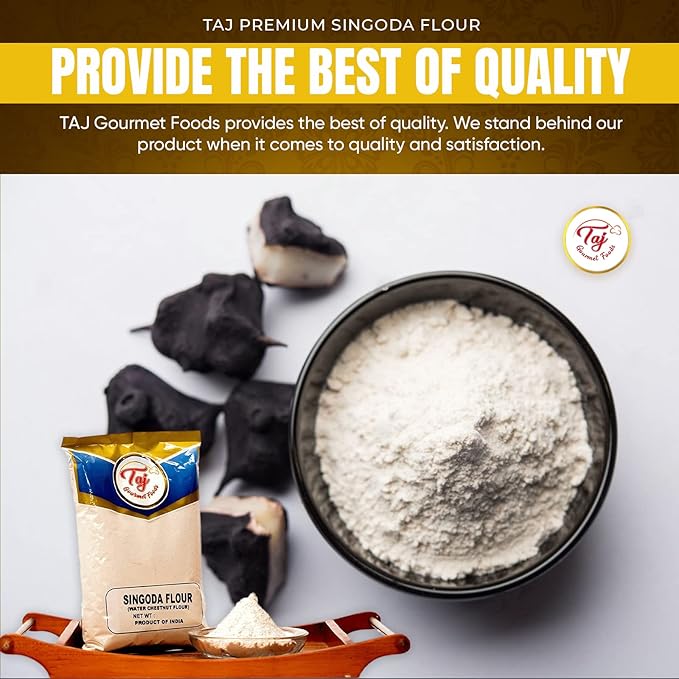 TAJ Premium Singoda Flour, Water Chestnut Flour, 4-Pounds