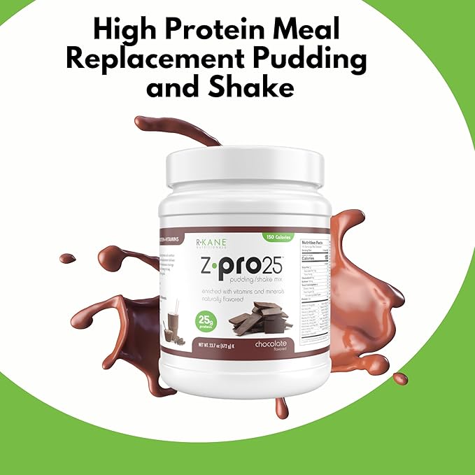 Z-Pro25 Protein Powder, 23.7 oz ??25g Casein & Whey Blend ??Low-Carb, High-Protein Meal Replacement Shake ??Muscle Recovery & Weight Management - 21 Vitamins & Minerals ??Chocolate